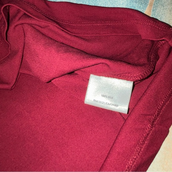 Eileen Fisher Silk Georgette Crepe Ballet Neck Long Tank Size XL - Picture 5 of 5